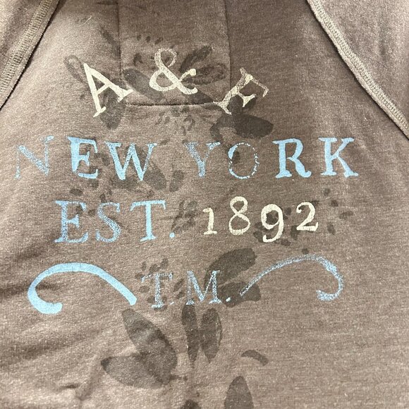 Abercrombie & Fitch graphic zippered hoodie brown - Picture 3 of 10